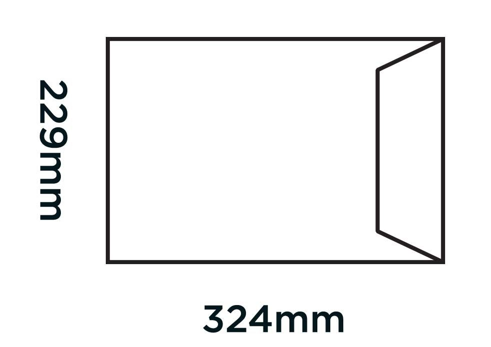 Blake Board Back Pocket Peel and Seal Manilla C4 324x229 120gsm, 125's