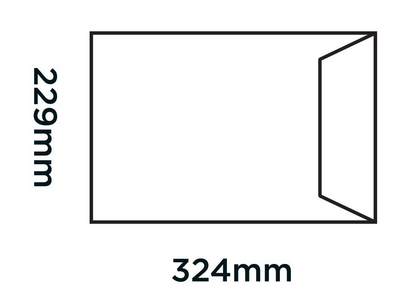 Blake Board Back Pocket Peel and Seal Manilla C4 324x229 120gsm, 125's