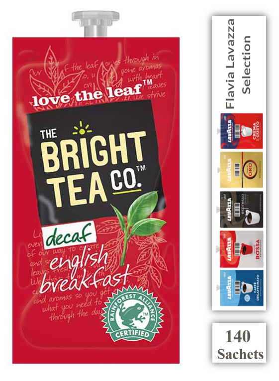 Flavia The Bright Tea Co English Breakfast Decaffeinated 140's