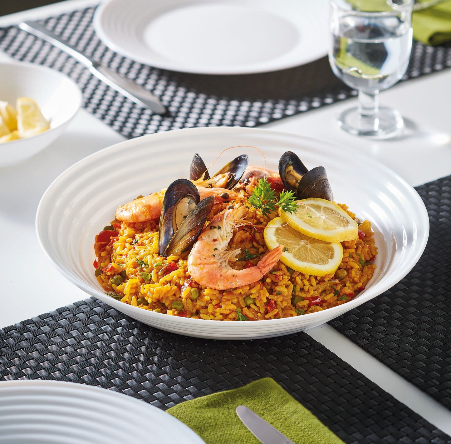 Luminarc Harena Multi-Purpose White Strengthened Glass Bowl 16cm | 4 Pack Bundle