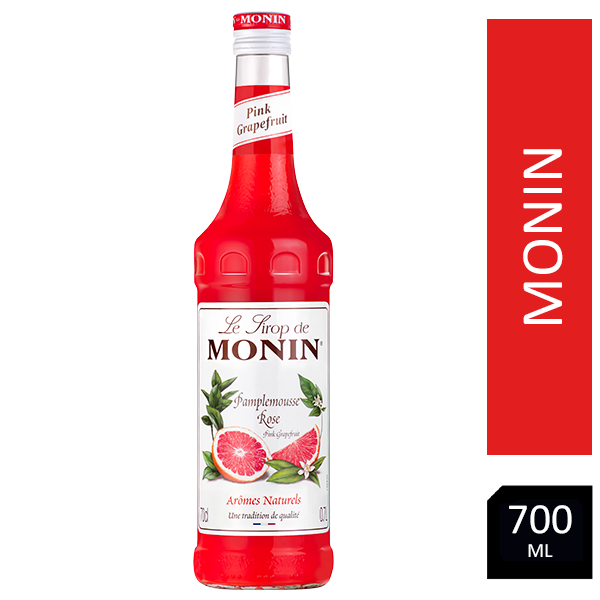 MONIN Pink Grapefruit Syrup Sweet and Juicy 700ml (Glass Bottle)