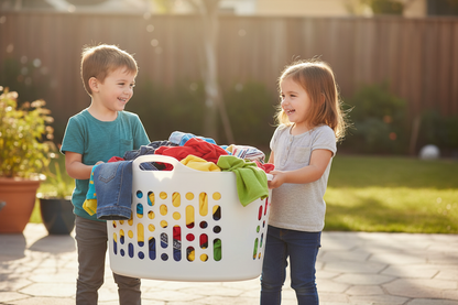Wham White Flexi-Store Laundry Basket 50 Litre