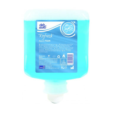 Deb Refresh Azure Foam Wash 1 Litre Cartridge AZU1L