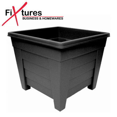 Fixtures Grosvenor Square Planter Black / Ebony 27cm
