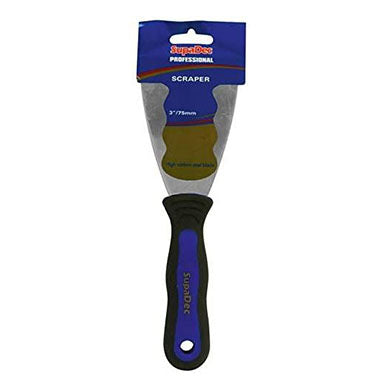 SupaDec Professional Soft Grip Paint or Wallpaper Scrapers 3"/75mm - UK BUSINESS SUPPLIES