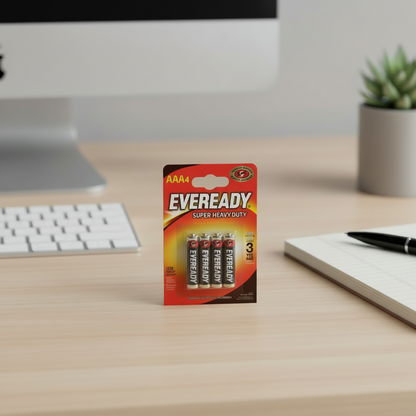 Eveready AAA Super Heavy Duty Pack 4's