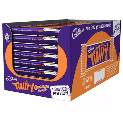 Cadbury Twirl Orange Chocolate Bar 48x43g