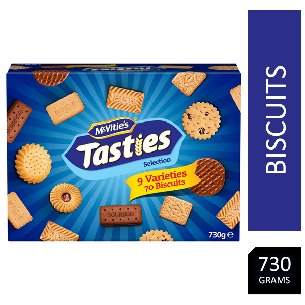 McVitie's Tasties Biscuits Assortment Selection Box 730g