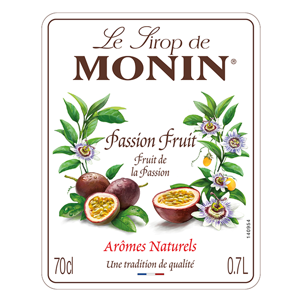 MONIN Passion Fruit Cocktail Syrup 700ml (Glass) Discounted Pump Offer