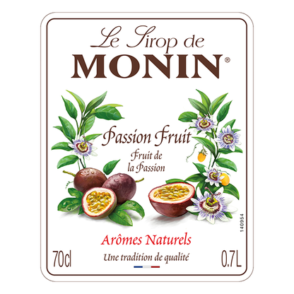 MONIN Passion Fruit Cocktail Syrup 700ml (Glass) Discounted Pump Offer