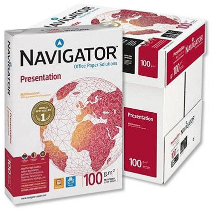 Navigator 100gsm A4 Presentation Paper - White,pack of 5 Reams
