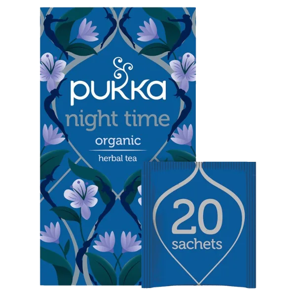 Pukka Tea Night Time Individually Wrapped Enveloped Tea 20's