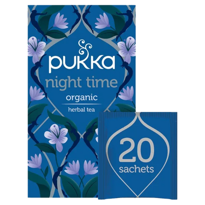 Pukka Tea Night Time Individually Wrapped Enveloped Tea 20's