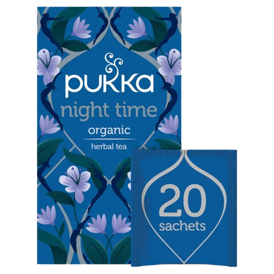 Pukka Tea Night Time Individually Wrapped Enveloped Tea 20's