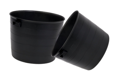 Strata Indoor or Outdoor Blacksmith Patio Planter 35cm , Black Wide Planters