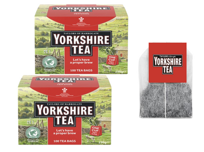 Yorkshire Tea String and Tag Tea Bags (Pack of 100)