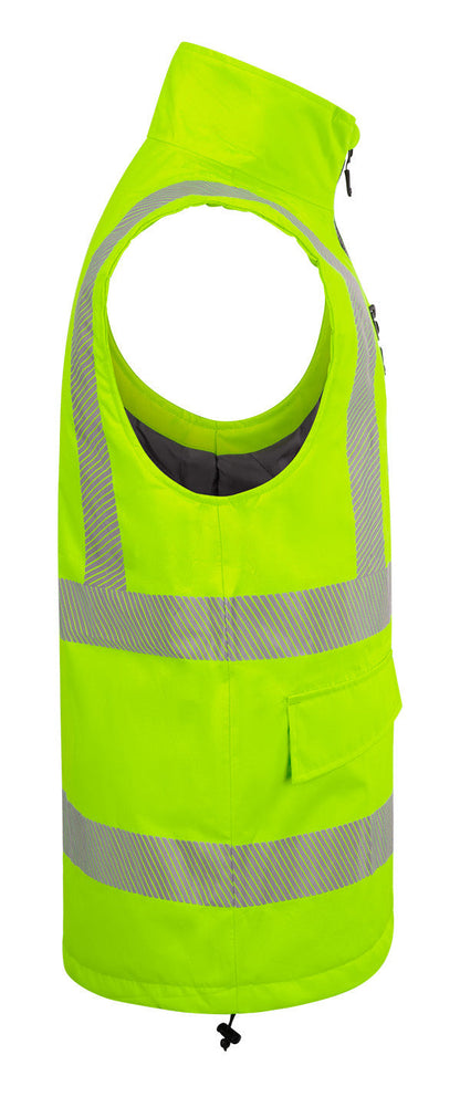 Mens Bodywarmer Fluorescent Yellow ALL SIZES