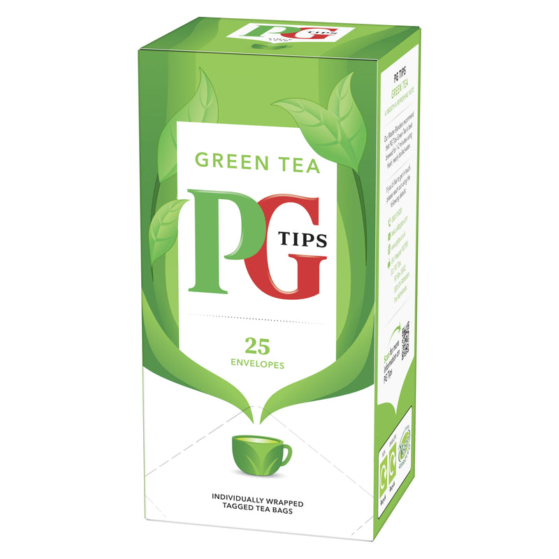 PG Tips Green Tea Enveloped Tea Bags 25s