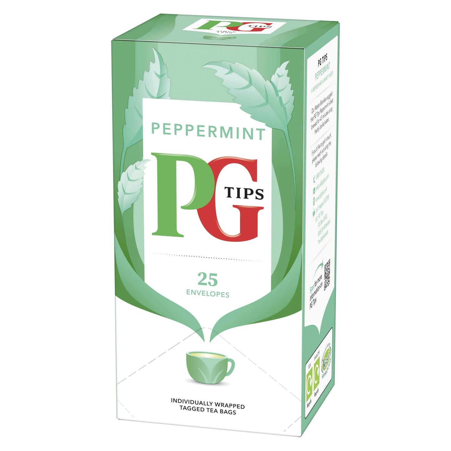 PG Tips Peppermint Enveloped Tea Bags 25s