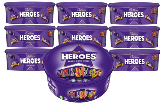 Cadbury Dairy Milk Heroes Tub, 550g | 10 x Tub Bundle