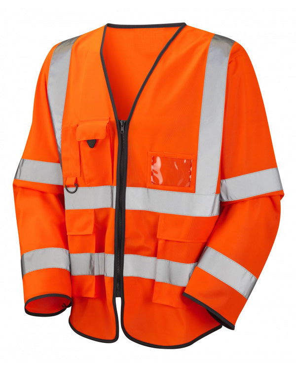 Beeswift Hi-Vis Long Sleeve Executive ID Jerkin  - {ALL COLOURS / SIZES}