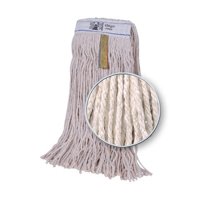 PY Kentucky Mop Natural Stayflat Yarn 450g  / 16oz Colour Coded (Pack of 1)