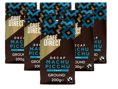 Cafe Direct Fairtrade Organic Machu Picchu Peru Ground DECAF Coffee&nbsp;200g