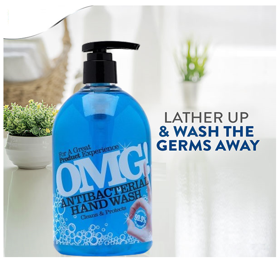 OMG Cleanse and Protect Antibacterial Hand Wash 500ml