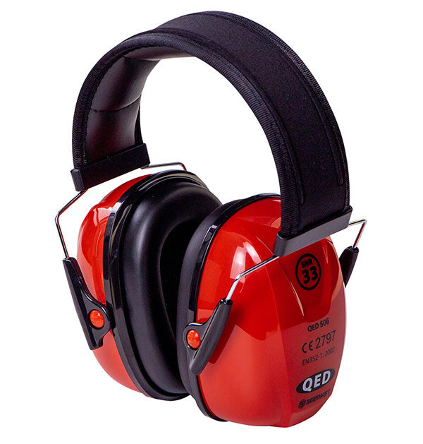 Beeswift Qed Snr33 Comfort Ear Defenders Red