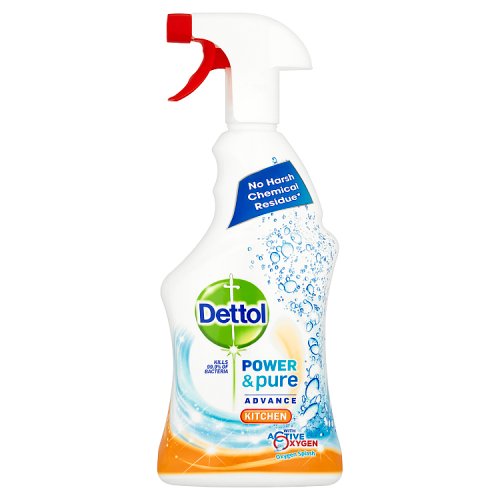 Dettol Power & Pure Advance Kitchen Spray 6 x 750ml {Full Case Offer} - UK BUSINESS SUPPLIES
