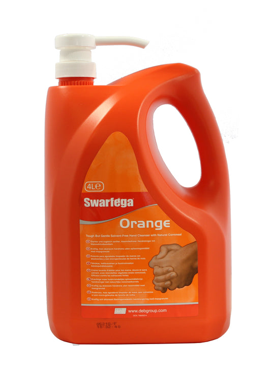 Swarfega Orange Hand Cleaner | Solvent Free | 4 Litre with Pump