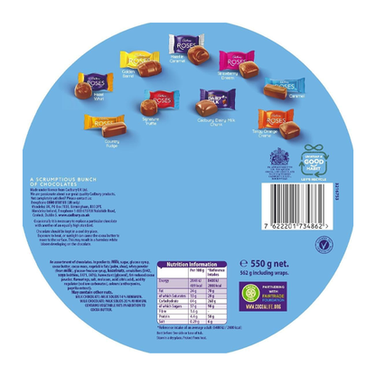 Cadbury Roses Tub | Assorted Cadbury Chocolates 1 x 475g Tub