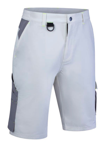 Flex Workwear Shorts White/ Grey ALL SIZES