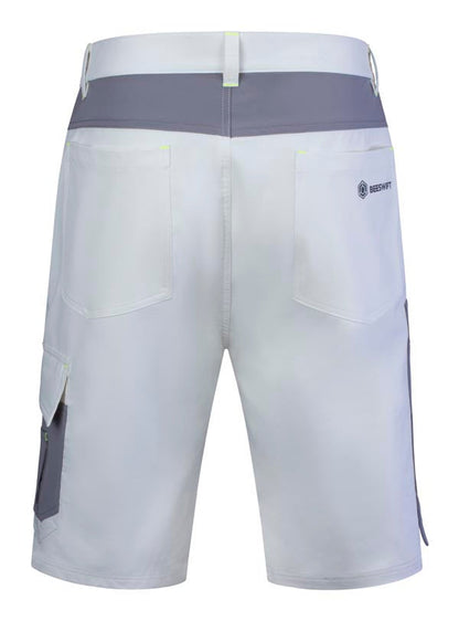 Flex Workwear Shorts White/ Grey ALL SIZES