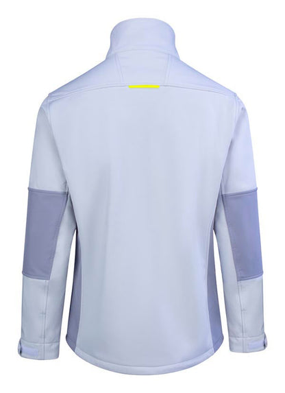 Flex Softshell Jacket Two-Tone White Grey ALL SIZES