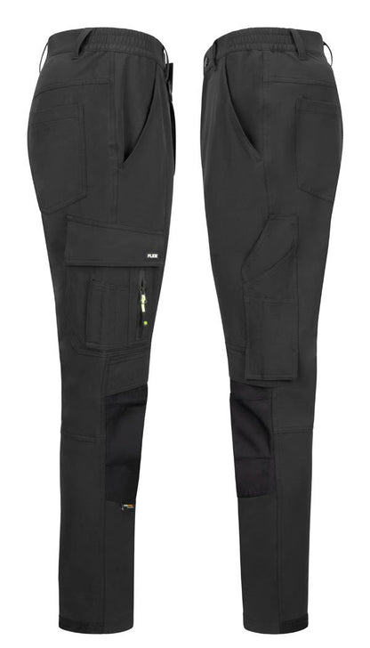 Flex Womens Combat Pocket Trousers Black ALL SIZES