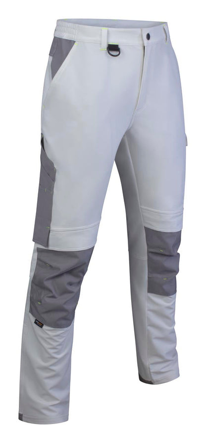 Flex Workwear Trouser Two-Tone Wh Gy ALL SIZES