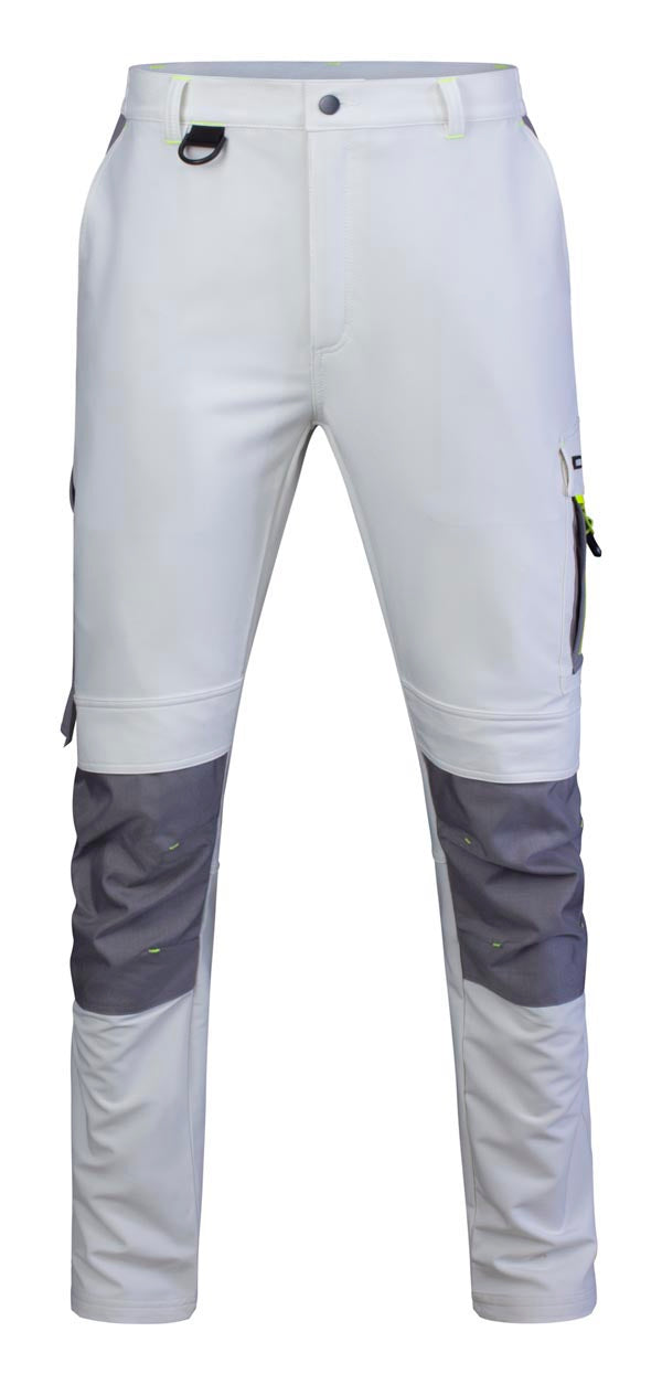 Flex Workwear Trouser Two-Tone Wh Gy ALL SIZES