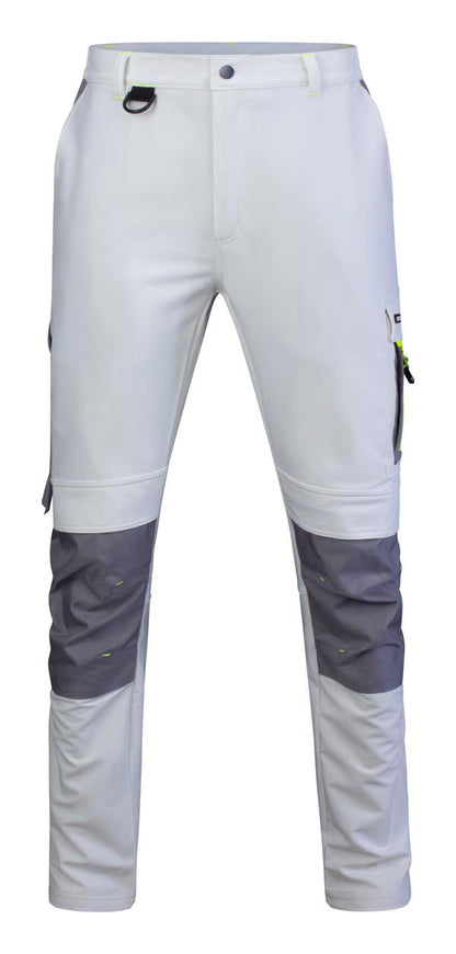 Flex Workwear Trouser Two-Tone Wh Gy ALL SIZES
