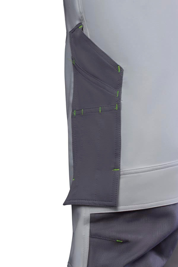 Flex Workwear Trouser Two-Tone Wh Gy ALL SIZES