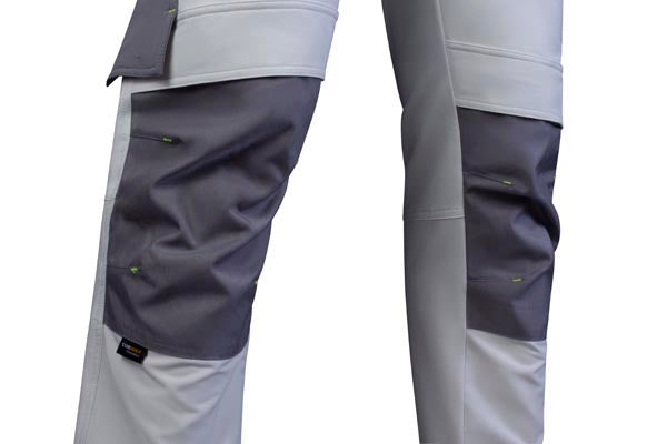 Flex Workwear Trouser Two-Tone Wh Gy ALL SIZES
