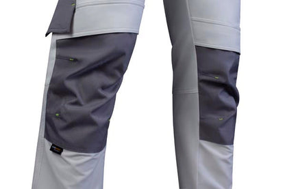 Flex Workwear Trouser Two-Tone Wh Gy ALL SIZES