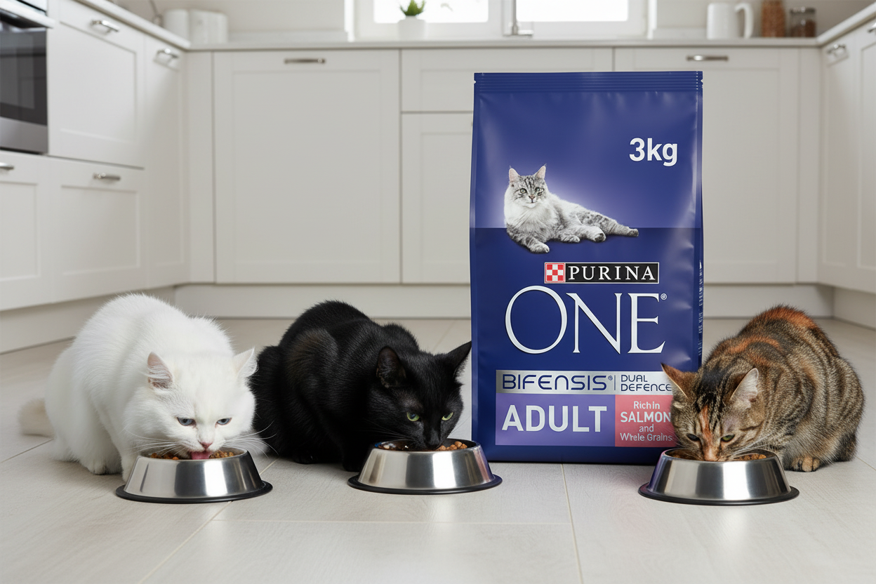 Purina ONE Adult Dry Cat Food Salmon & Wholegrain 3kg