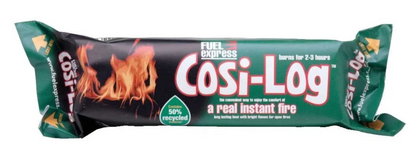 Cosi-Log Individually wrapped log made from wax impregnated wood waste | 1 x 12 Pack