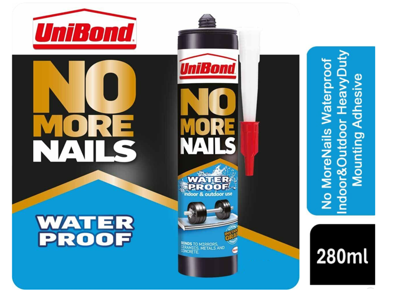 Unibond No More Nails Waterproof Adhesive Glue 280ml