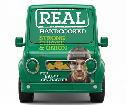 Real Crisps Strong Cheese & Onion 24 x 35g