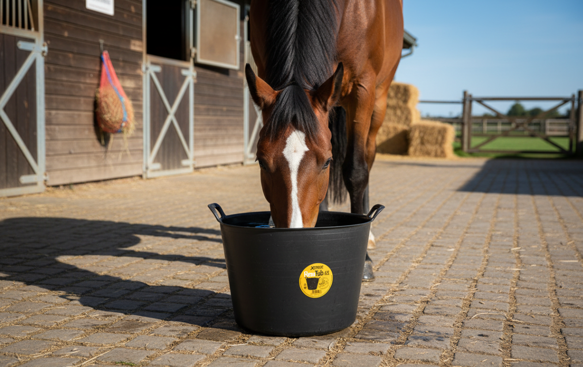 Xtrade Black Flexible Tub 42 Litre For Building Mixing Carrying Storage