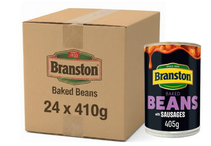 Branston Baked Beans with Sausages | 6 x 405g Tins