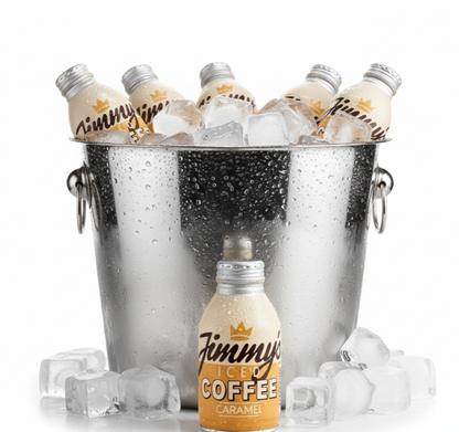 Jimmys Iced Coffee Caramel Bottle Can 12 x 275ml