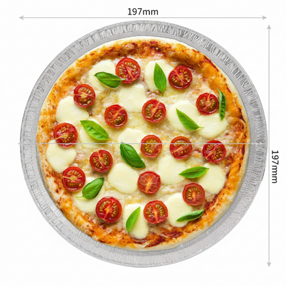 Caroline Foil Pie Plates | 197mm x 16mm | 8 Inch | Code 1021 | 1 x 8 Pack
